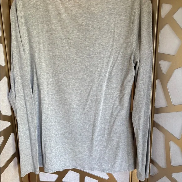 Garnet Hill Gray Long Sleeve Tee - Picture 5 of 5